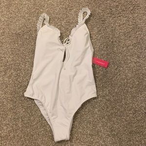 White Exhilaration Full Piece Swimsuit